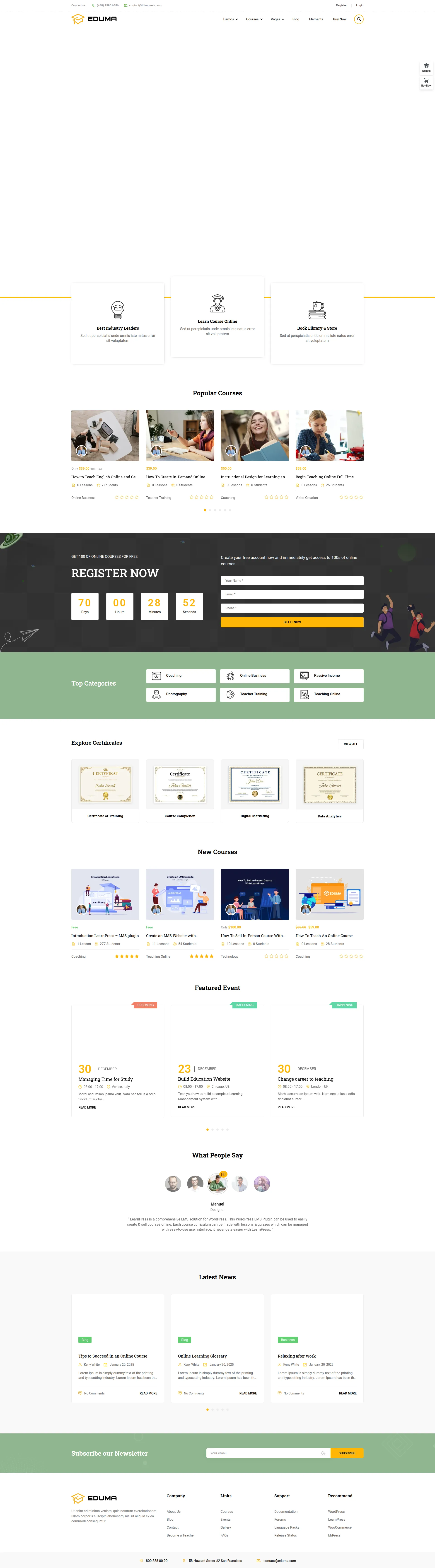 ElegantEdu Institute Preview
