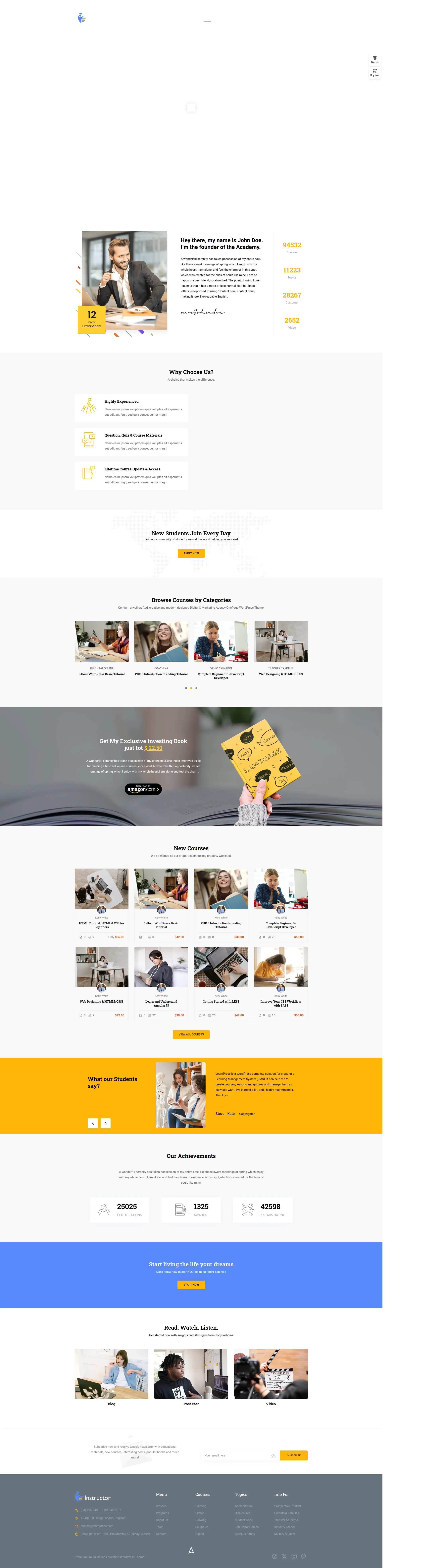 InstructorPro Profile Preview