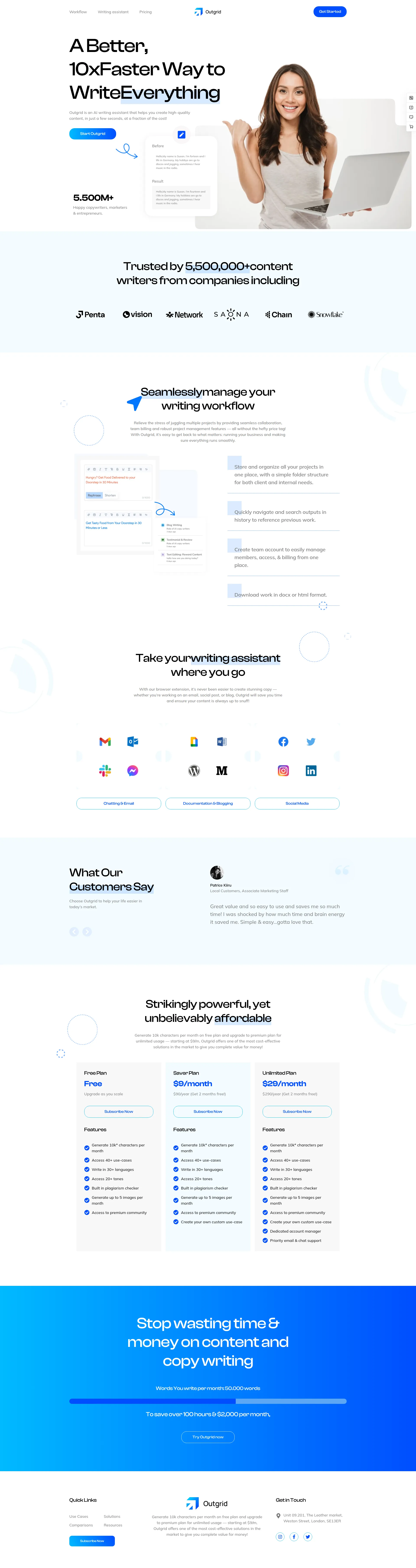 ScribeAI Writing Assistant Preview