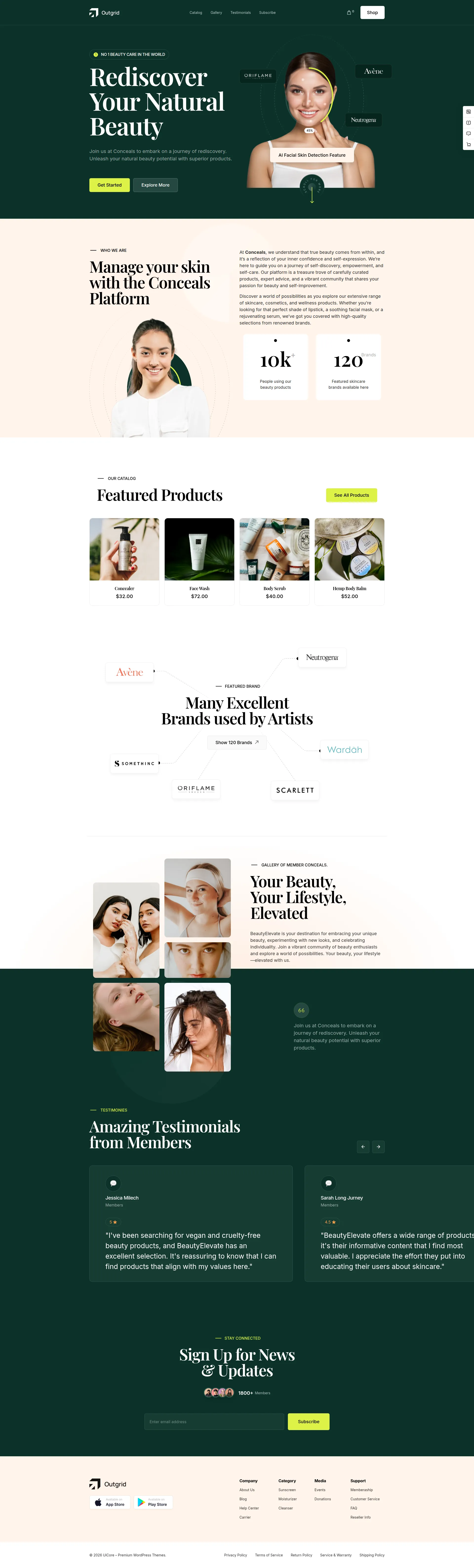 GlowUp Beauty Products Preview